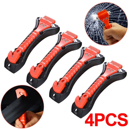 4X Emergency Car Safety Hammer Seatbelt Cutter Window Glass Breaker