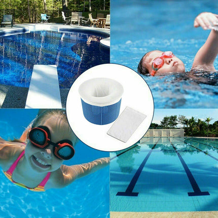 30/40/60 Pack Pool Skimmer Socks, Fine Mesh Filter Basket Saver White