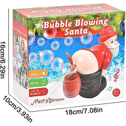 Christmas Snowman Bubble Machine with Music & Lights for Holiday Fun