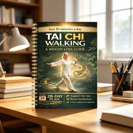 Tai Chi Walking for Weight Loss – 28-Day Senior-Friendly Program Notebook