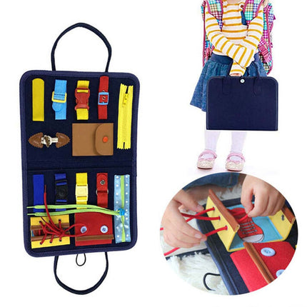 Toddler Montessori Busy Board – Educational Sensory Fine Motor Toy