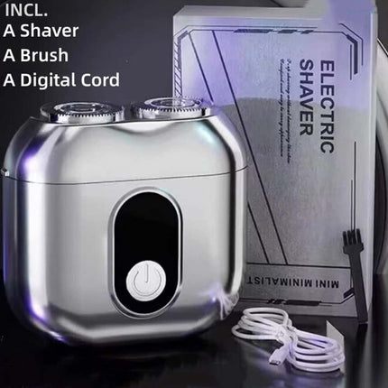 Portable Rotary Shaver Cordless Wet Dry High Speed Beard Trimmer Travel