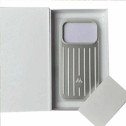 New Premium Phone Case for iPhone 18 Pro Max Silver Aluminum Cover