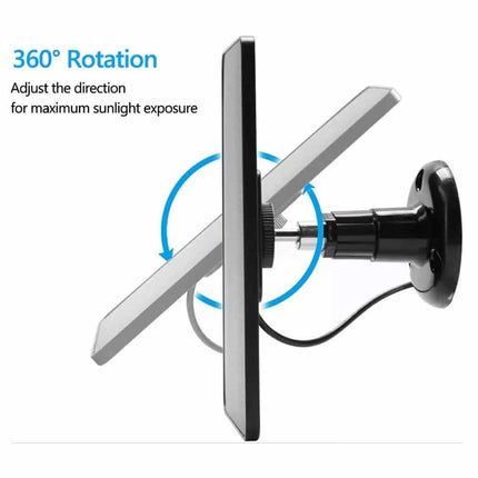 Outdoor Camera Solar Panel 5V Micro USB Battery Charger with 3m Cable
