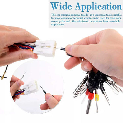 70Pcs Pin Ejector Wire Kit Extractor Auto Terminal Removal Connector Tool