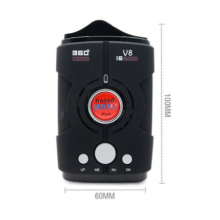 360 Degree Car Radar Detector Laser Speed Camera Full Band Voice Alarm