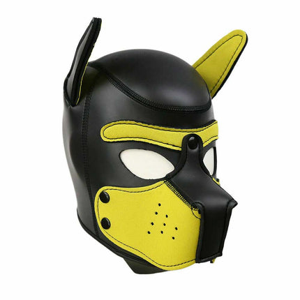 Dog Head Mask Puppy Cosplay Party Role Play Prop Soft Rubber Neoprene Toy