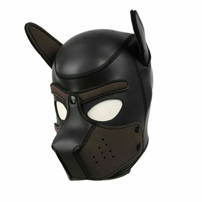 Dog Head Mask Puppy Cosplay Party Role Play Prop Soft Rubber Neoprene Toy