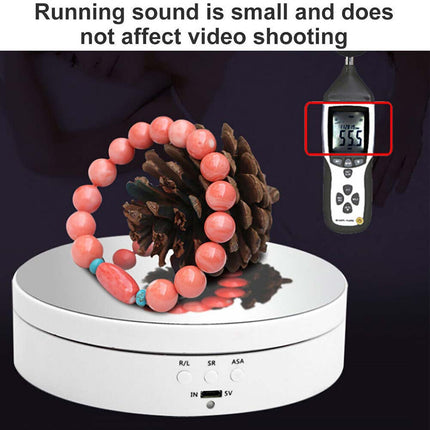 360° Electric Rotating Turntable Display Stand for Jewelry Photo