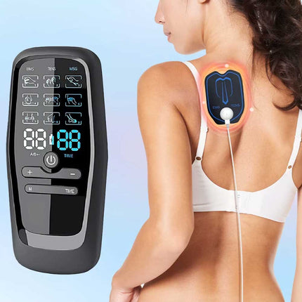Electric Muscle Stimulator TENS Machine Back Pain Therapy Pulse Massager