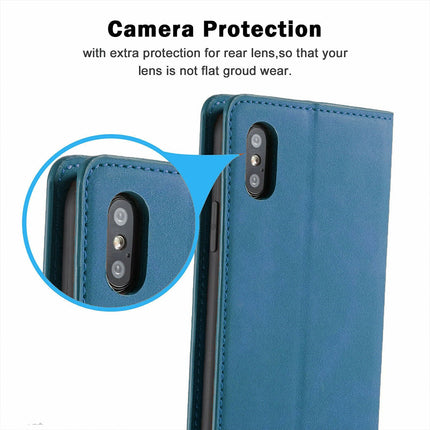 Magnetic Leather Flip Wallet Case Cover for iPhone 17 with Card Slot
