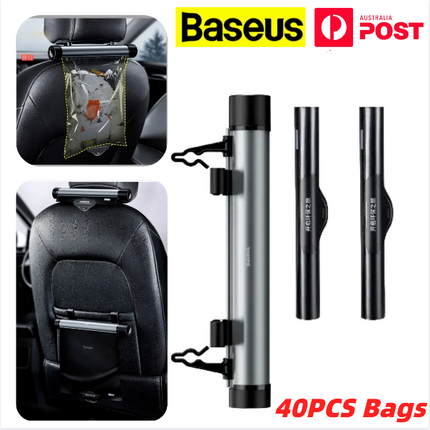 Baseus Car Trash Can Litter Bag Garbage Waste Bin Lid Organizer