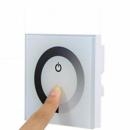 12V-24V Touch Panel LED Smart Dimmer Controller Wall Mounted Switch