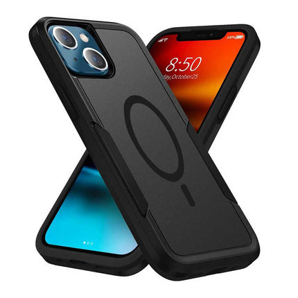 For iPhone 15/16/17 Air Pro Max: Rugged Case with Armor Light & Magsafe