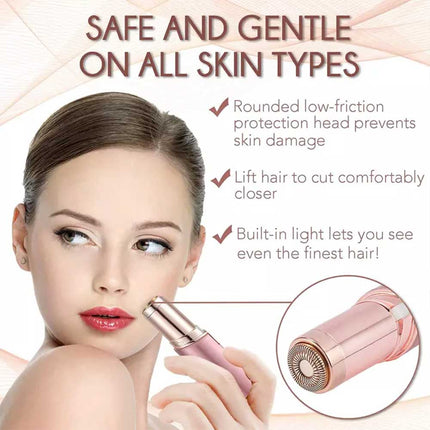 Portable Rechargeable Painless Facial Hair Remover Pocket Epilator