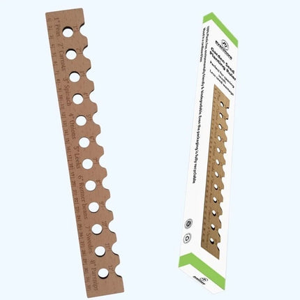 Wooden Garden Planting Ruler, Seed Spacer Line Tool for Sowing Vegetables