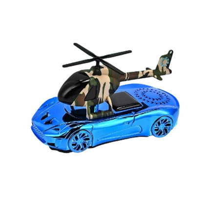 Car Air Freshener Solar Helicopter Rotating Hanging Ornament