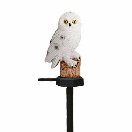 Solar Owl Garden Light LED Waterproof Outdoor Novelty Lawn Ornament Lamp