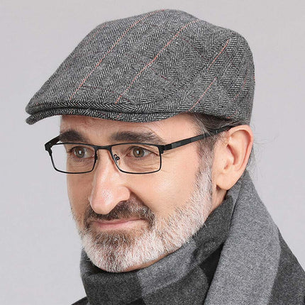 Classic Mens Newsboy Gatsby Ivy Cap, Cabbie Golf Driving Beret Beanie