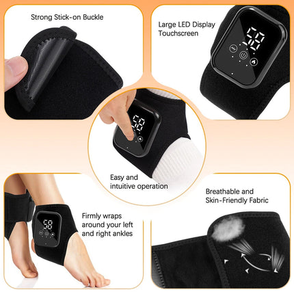 Foot Vibration Massager 3 Mode Infrared Hot Compress Pain Relief Therapy