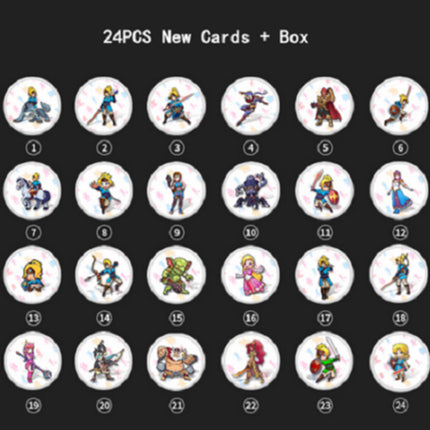 Zelda Breath of the Wild Amiibo Cards 25pcs NFC Tag Switch Coin Set