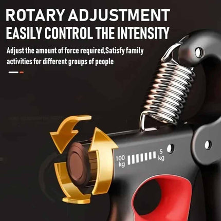 Adjustable Hand Grip Strengthener 5-100kg Digital Count Wrist Expander