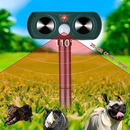 1PC Solar Ultrasonic Pest Repeller Motion Sensor Animal Bird Rat Repellent
