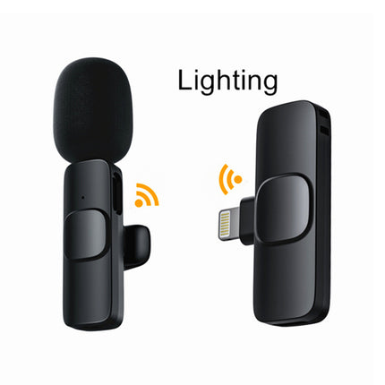 Wireless Lavalier Mini Mic for Android iPhone iPad Vlog Live Streaming
