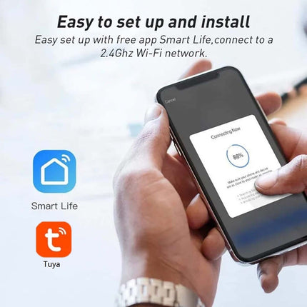 Smart Home WiFi Dual Socket Switch Adaptor, Works with Alexa & Google