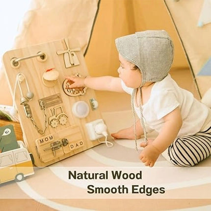 Montessori Busy Board for Toddlers – Sensory Fidget Toy ADHD Gift