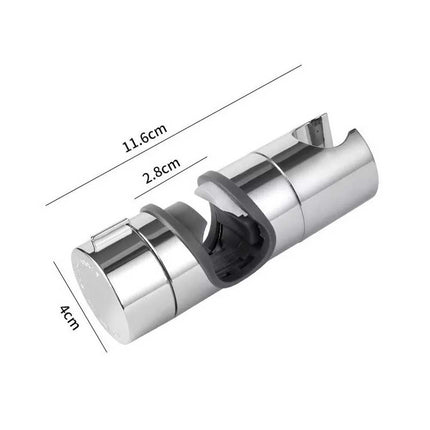 Adjustable Shower Riser Rail Holder with Hose Slider Clamp Bracket
