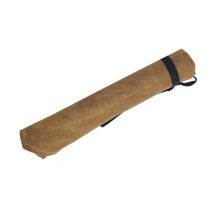 Canvas Chef Knife Roll Up Bag Khaki Portable Kitchen Knife Storage Organizer