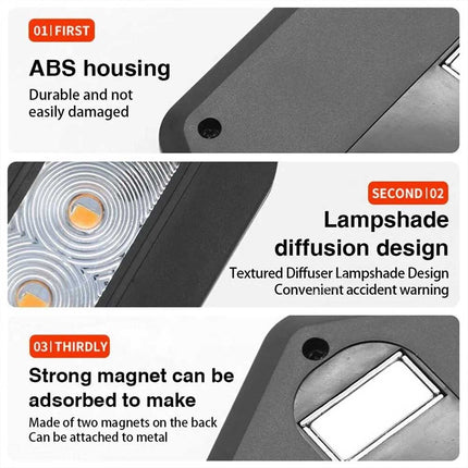 Magnetic 360° Rotating LED Car Warning Light Flashing Emergency Lamp