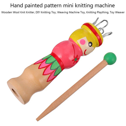 Large Dolly Bobbin French Knitting Toy, Educational Threading