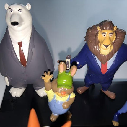 12pcs Zootopia Zootropolis Judy Hopps Nick Wilde Mr Big Mini Doll PVC Figures Set