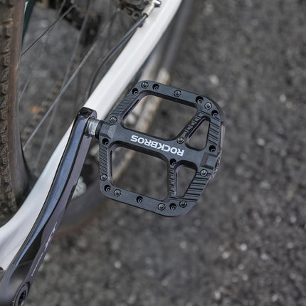 ROCKBROS Nylon Composite MTB Pedals, 9/16" Bearing, Wide Flat Platform