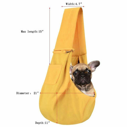 Portable Dog Cat Pet Carrier Shoulder Pouch, Travel Sling Backpack Outdoor