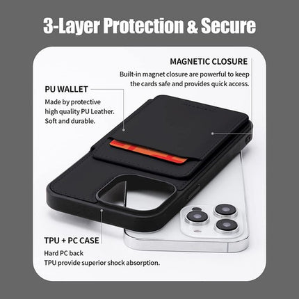 For iPhone 14 Series Goospery Balance Fit5 Card Case, Ultra Slim PU Leather