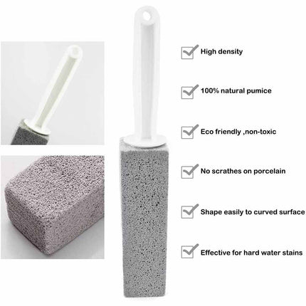 2X Pumice Stone Wand Tile Cleaning Stains Brush Tool Toilet Bathtub