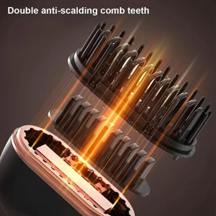 Portable Glambrush Mini 2-in-1 Cordless Hair Straightener Brush