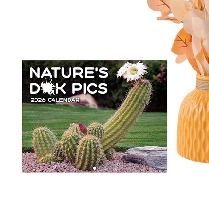 2026 Nature's Pics Wall Calendar Month to View Funny Gag Gift