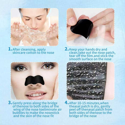 50PCS Nose Pore Strips Blackhead Remover Deep Cleansing Unclog Pores