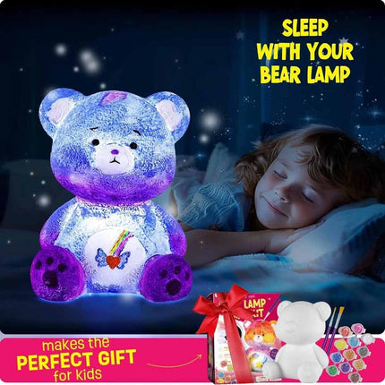DIY Bear Lamp Painting Kit for Kids, Fun Arts & Crafts Activity Set