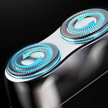 Men's Waterproof Electric Shaver USB Pocket Portable Double Head Washable Razor