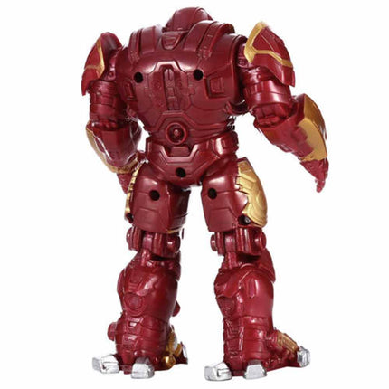 LED Light Up Mech Action Figure Toy for Kids with Glowing Armor