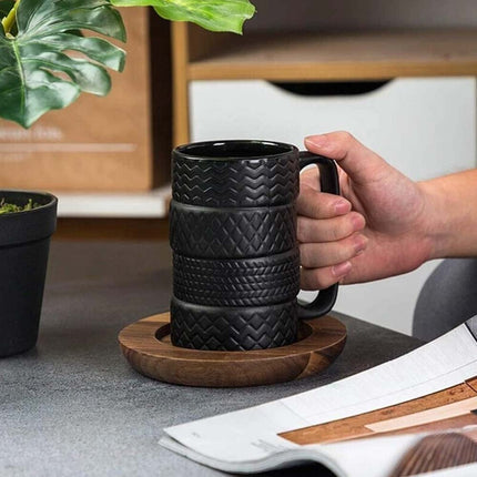 Tyre Tire Mug Large Ceramic 500ml Birthday Christmas Tea Coffee Gift