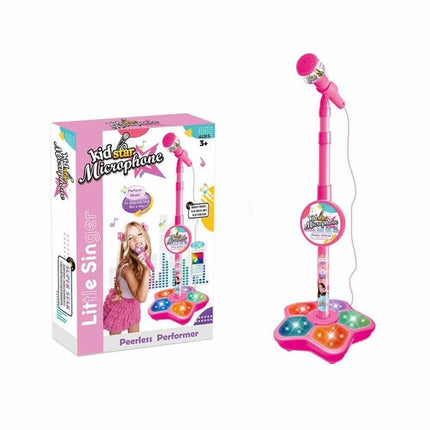 Microphone Stand Set Karaoke Toy Music Instrument Song Birthday Gift