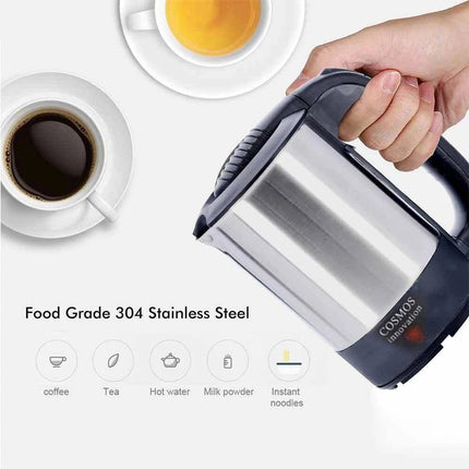 Portable 500ml Car Kettle 12V, Travel Water Heater for Caravan Camping