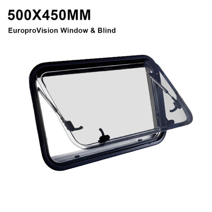 RV caravan 500*450mm push out window locking handle with strut attachment