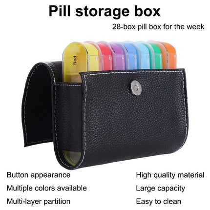 28 Grid 7 Day Weekly Pill Box Tablet Organizer Storage Case